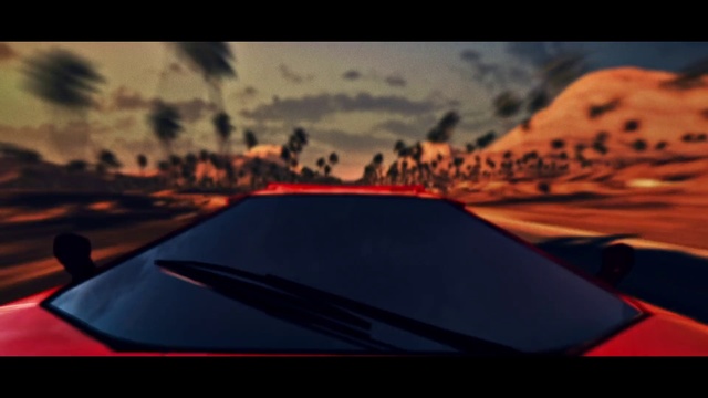 Video Reference N3: Sky, Red, Orange, Sunset, Landscape, Cloud, Geological phenomenon, Hood, Car, Automotive exterior