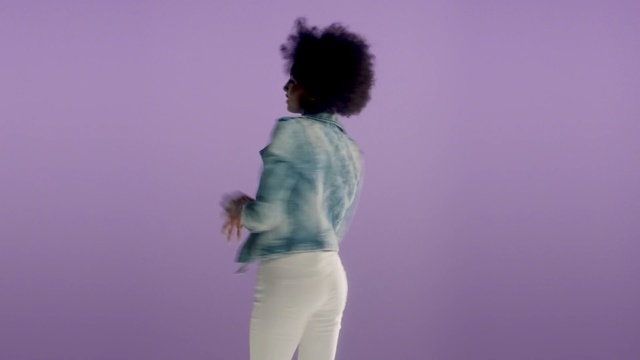 Video Reference N1: pink, purple, violet, standing, shoulder, joint, girl, sky, human, arm