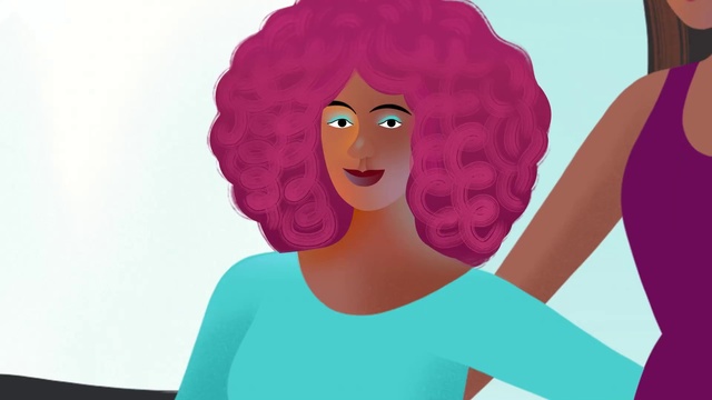 Video Reference N1: Hair, Face, Cartoon, Afro, Cheek, Hairstyle, Illustration, Chin, Animation, Forehead