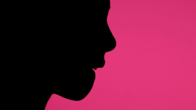 Video Reference N2: red, black, pink, silhouette, magenta, computer wallpaper, mouth, sky, font, graphics