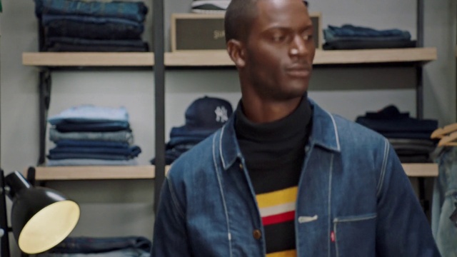 Video Reference N1: Denim, Jeans, Textile, Jacket, Room, Shoe, T-shirt