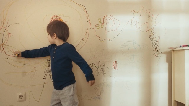 Video Reference N0: girl, wall, design, child