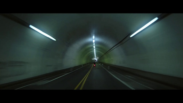 Video Reference N6: Tunnel, Road, Mode of transport, Light, Lane, Infrastructure, Darkness, Fixed link, Atmosphere, Freeway