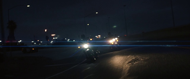 Video Reference N3: Sky, Night, Atmosphere, Mode of transport, Light, Road, Lighting, Street light, Freeway, Lane