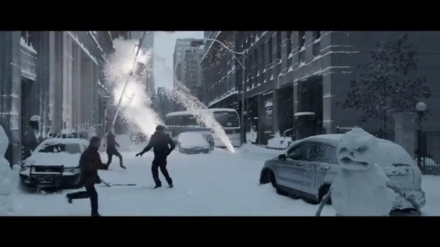 Video Reference N7: Photograph, Pedestrian, Snow, Snapshot, Black-and-white, Monochrome photography, Mode of transport, Urban area, Winter storm, Street, Person