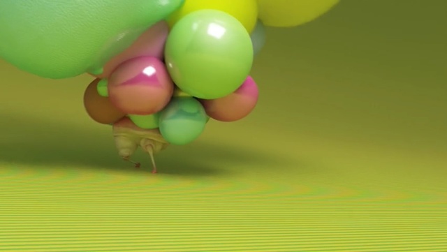 Video Reference N1: green, balloon, macro photography, party supply, Person