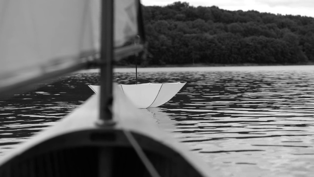 Video Reference N1: Water, Boat, Sailing, Boats and boating--Equipment and supplies, Black-and-white, Vehicle, Sail, Watercraft, Monochrome, Boating