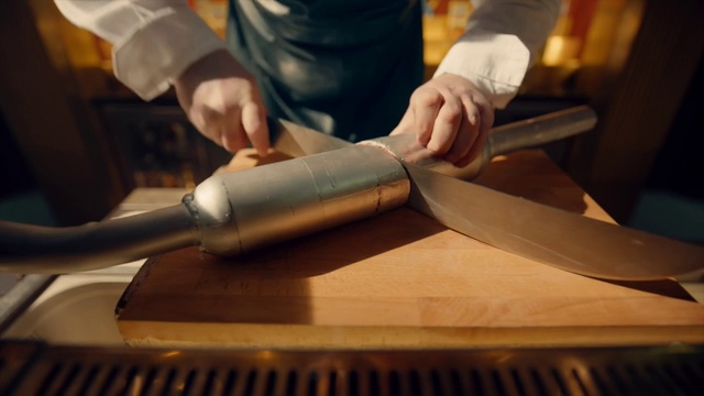 Video Reference N1: Rolling pin, Hand, Cooking, Food, Knife, Cuisine, Kitchen knife, Cook