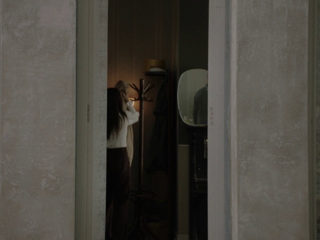 Video Reference N1: Window, Wood, Door, Grey, Home door, Hat, Flooring, Art, Glass, Plaster