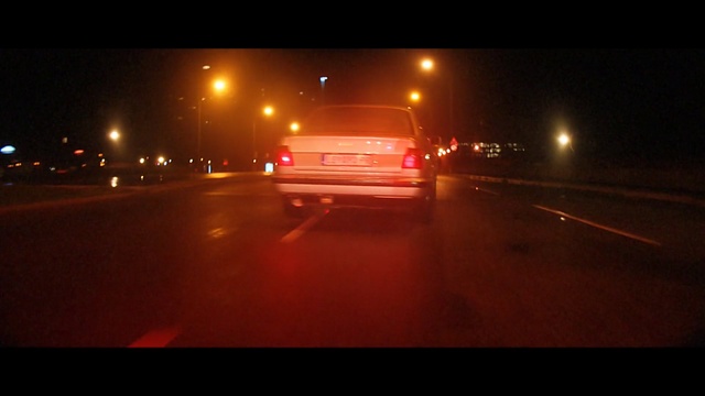 Video Reference N2: Automotive lighting, Night, Mode of transport, Light, Lighting, Vehicle, Car, Street light, Road, Headlamp