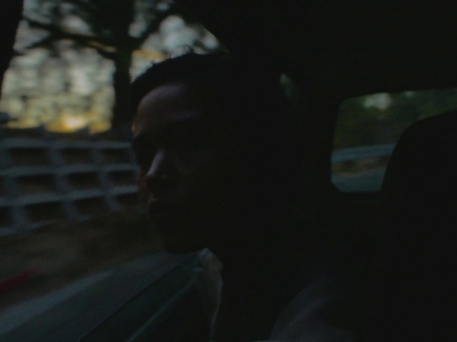 Video Reference N3: Black, Light, Darkness, Night, Eye, Tree, Sky, Photography, Rear-view mirror, Automotive mirror