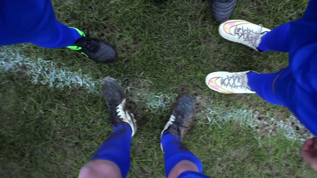 Video Reference N6: Blue, Cobalt blue, Leg, Electric blue, Human leg, Footwear, Grass, Shoe, Fashion accessory, Lawn
