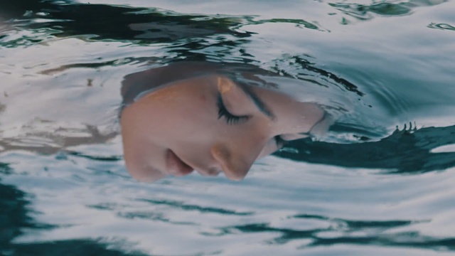 Video Reference N0: water, face, swimming, swimmer, sea, freestyle swimming, water sport, wave, girl, ocean