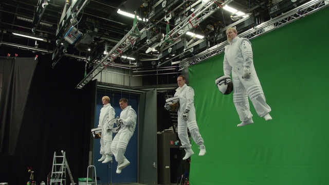 Video Reference N7: Green, Space, Astronaut, Performance, Person