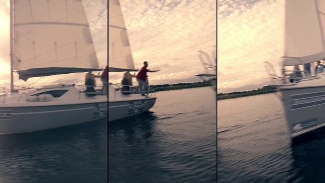 Video Reference N2: Water transportation, Boat, Water, Vehicle, Sailing, Sail, Sailboat, Yacht, Luxury yacht, Sky