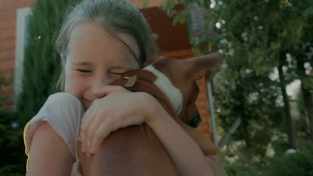 Video Reference N3: Nose, Cheek, Fun, Ear, Child, Fawn, Canidae, Smile, Person