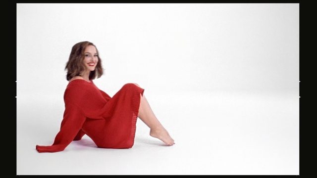 Video Reference N16: red, sitting, beauty, shoulder, fashion model, shoe, fashion, photo shoot, girl, joint, Person