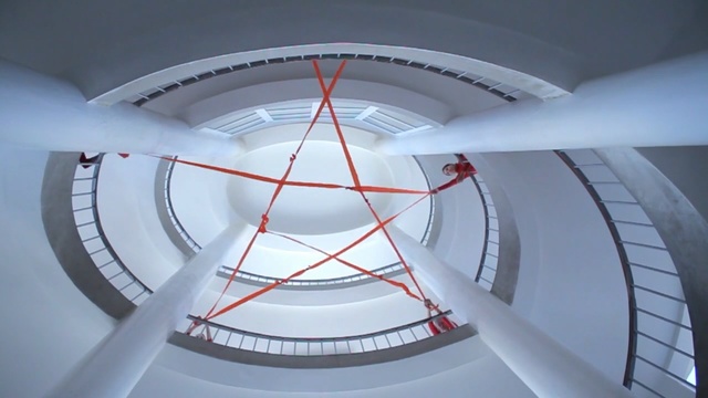 Video Reference N0: White, Stairs, Architecture, Daylighting, Ceiling, Circle, Spiral, Symmetry