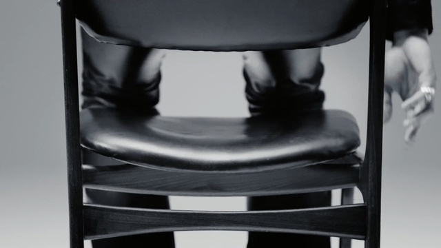 Video Reference N0: chair, black and white, furniture, product, monochrome, monochrome photography, product, glass, still life photography, Person