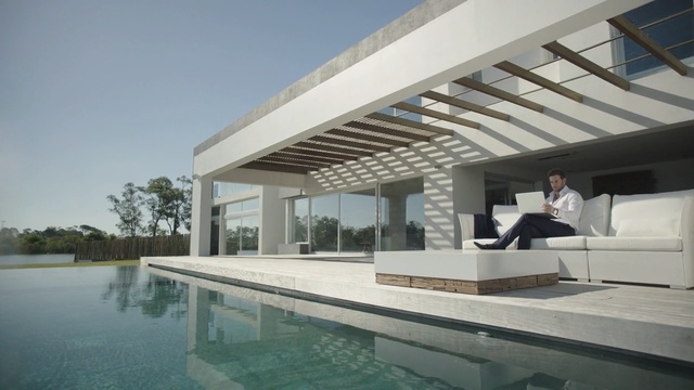 Video Reference N0: Property, House, Architecture, Building, Swimming pool, Real estate, Resort, Interior design, Home, Room