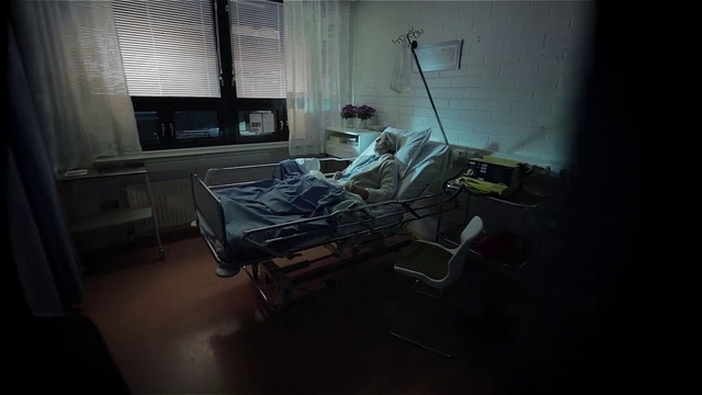 Video Reference N0: Hospital, Room, Furniture, Bed, Darkness, Architecture, Photography, Floor, Screenshot, Hospital bed