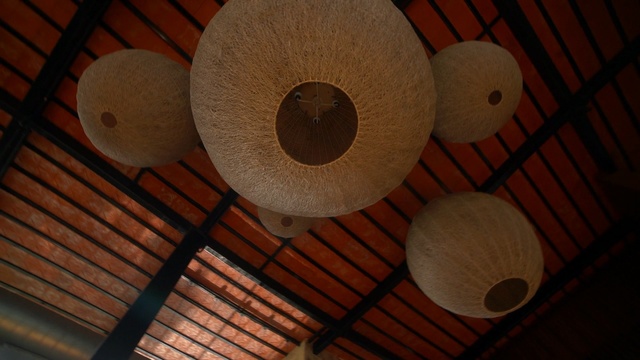 Video Reference N2: Wood, Ceiling, Lighting accessory, Person