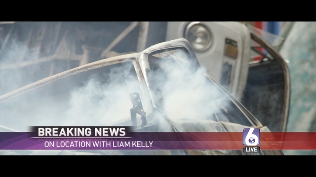 Video Reference N1: Mode of transport, Font, Photo caption, Smoke, Automotive exterior, Photography, Automotive window part, Glass, Windshield, Vehicle, Person