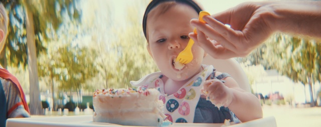 Video Reference N2: girl, fun, child, sweetness, eating, happiness, summer, smile, food, toddler