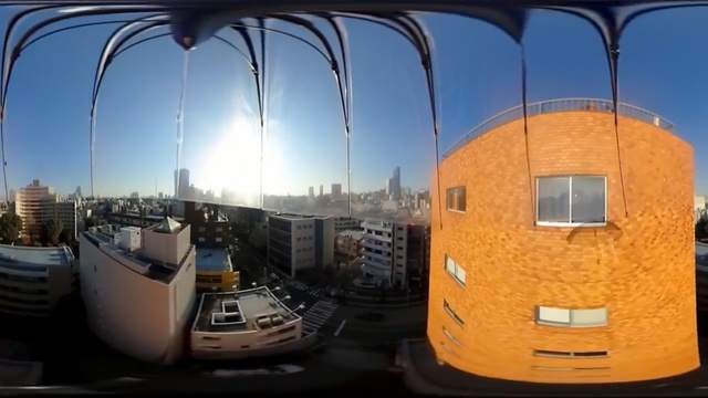 Video Reference N4: landmark, mode of transport, sky, architecture, photography, fisheye lens, reflection, panorama, dome, facade