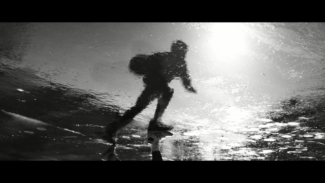 Video Reference N0: Water, Black-and-white, Standing, Photography, Monochrome photography, Human, Monochrome, Sky, Shadow, Stock photography
