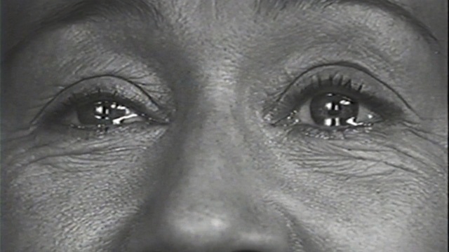 Video Reference N1: face, eyebrow, nose, black and white, skin, eye, forehead, monochrome photography, close up, head