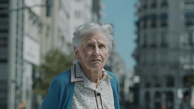 Video Reference N2: Daytime, Human, Urban area, Photography, Architecture, City, Street, Wrinkle, Grandparent, Gentleman