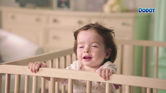 Video Reference N1: Child, Product, Infant bed, Facial expression, Baby, Skin, Pink, Baby Products, Nose, Beauty