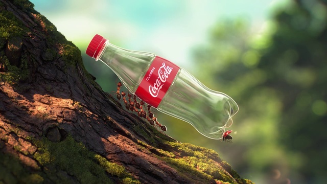 Video Reference N0: Drink, Water, Bottle, Tree, Coca-cola, Plant, Cola, Coca, Plastic bottle, Outdoor, Grass, Small, Sitting, Mountain, Green, Flying, Bird, Food, White, Man, Kite, Soft drink