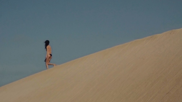 Video Reference N6: Sand, Desert, Natural environment, Dune, Aeolian landform, Sky, Landscape, Erg, Vacation, Singing sand