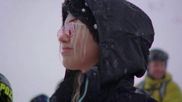 Video Reference N2: Outerwear, Snow, Black hair, Headgear, Fun, Action figure, Jacket
