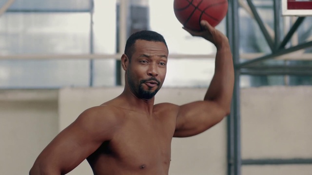 Video Reference N2: Barechested, Shoulder, Muscle, Arm, Joint, Bodybuilder, Chest, Human body, Basketball, Basketball player
