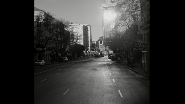 Video Reference N0: urban area, black, lane, white, photograph, black and white, road, metropolis, monochrome photography, street