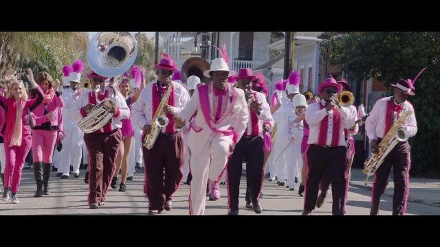 Video Reference N6: Pink, Event, Marching band, Public event, Tradition, Festival, Marching, Fun, Carnival, Performance