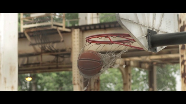 Video Reference N1: Basketball hoop, Basketball, Basketball court, Streetball, Net, Team sport, Sport venue, Basketball moves
