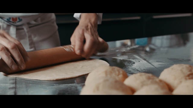 Video Reference N0: baking, cook, hand, finger, cooking, service, dough, baker, food, bakery