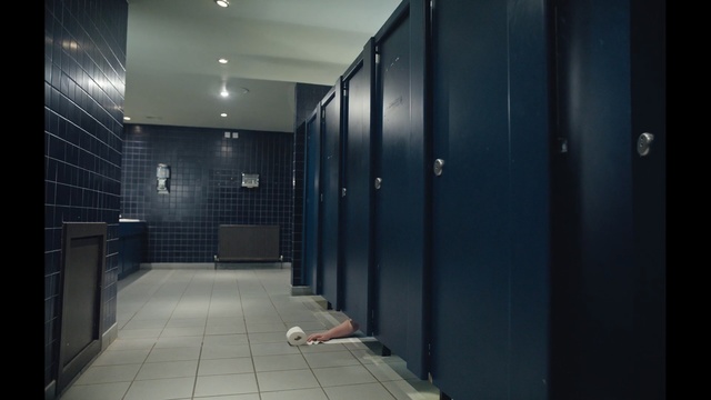 Video Reference N2: architecture, public toilet, lighting, interior design, floor, bathroom, flooring, toilet, lobby, hall