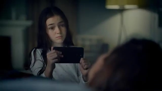 Video Reference N1: girl, snapshot, black hair, darkness, mouth, electronic device, screenshot, scene, drama, Person