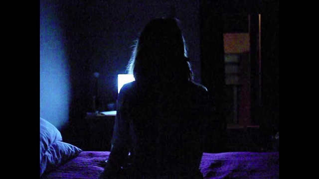 Video Reference N6: Black, Darkness, Light, Purple, Room, Photography, Night, Midnight, Black hair, Magenta, Person
