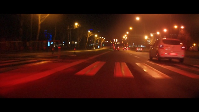 Video Reference N3: Lane, Road, Mode of transport, Night, Light, Automotive lighting, Red, Lighting, Traffic, Street light