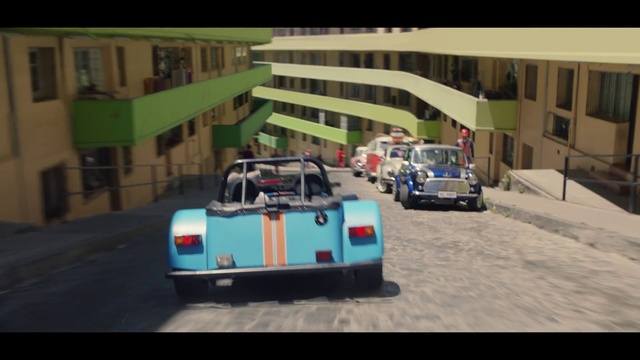 Video Reference N5: Land vehicle, Vehicle, Car, Race car, Sports car, Classic car, Coupé, City car, Screenshot