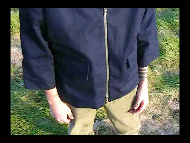 Video Reference N1: Clothing, Jacket, Outerwear, Sleeve, Tree, Top, T-shirt, Shoe, Zipper, Shirt