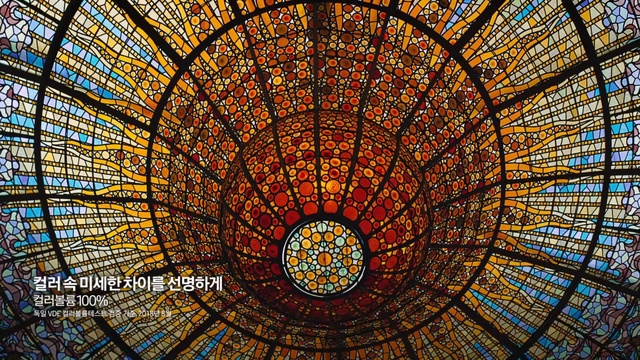 Video Reference N1: Dome, Stained glass, Glass, Architecture, Symmetry, Window, Byzantine architecture, Daylighting, Ceiling, Psychedelic art