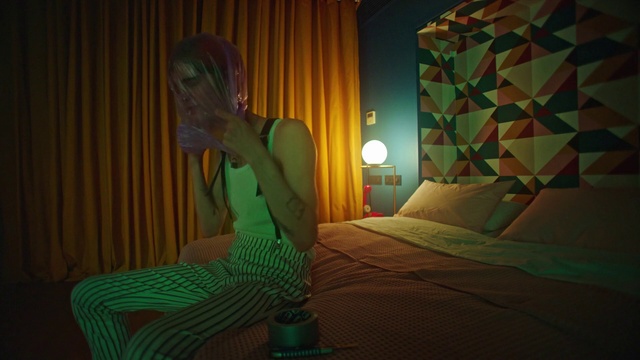 Video Reference N3: Green, Light, Room, Textile, Photography, Screenshot, Interior design