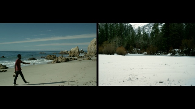 Video Reference N6: sky, snow, water, winter, tree, freezing, horizon, ice, sea, cloud